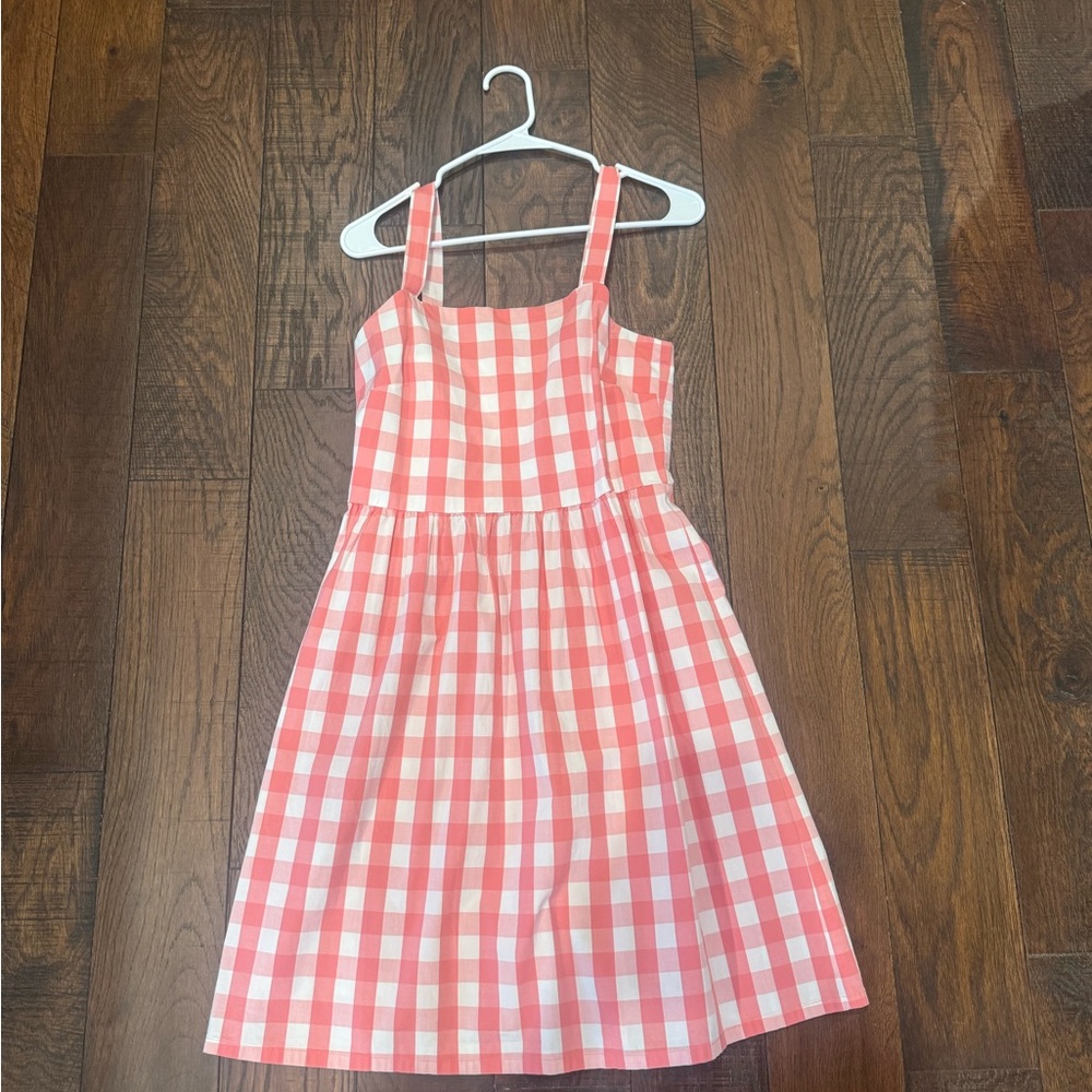 J. Crew Pink Gingham Casual Dress - Picture 2 of 3